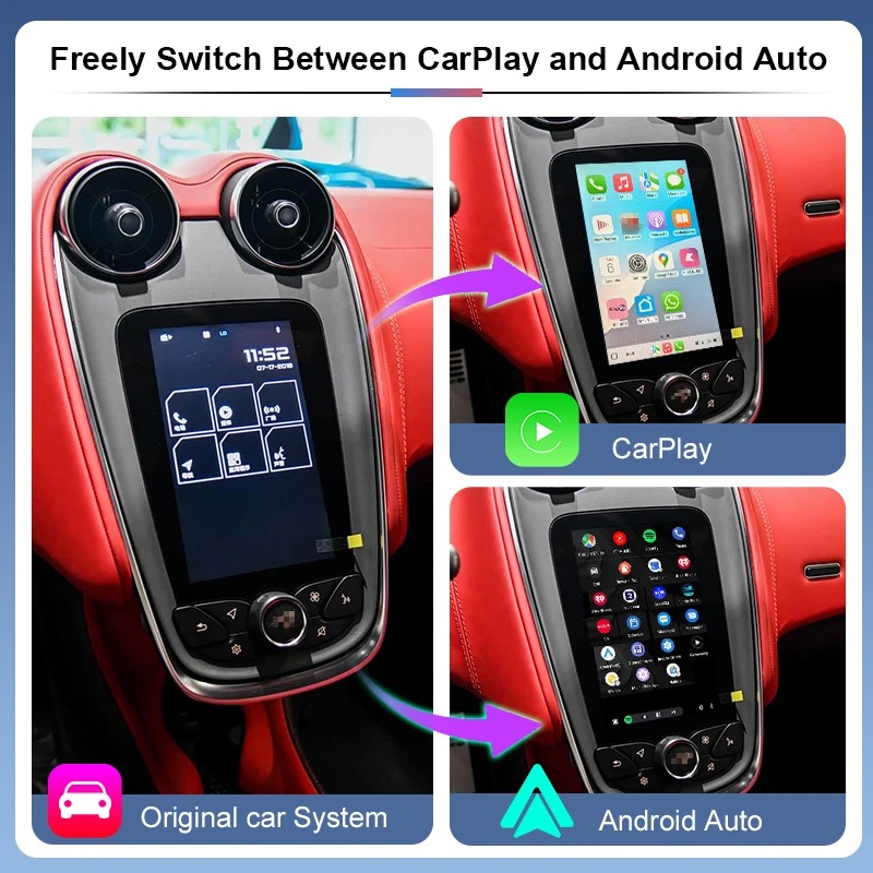 Wireless CarPlay Android Auto Adapter Box Compatible for  12C 650S 570S 600LT 540C 675LT CarPlay Integration Module